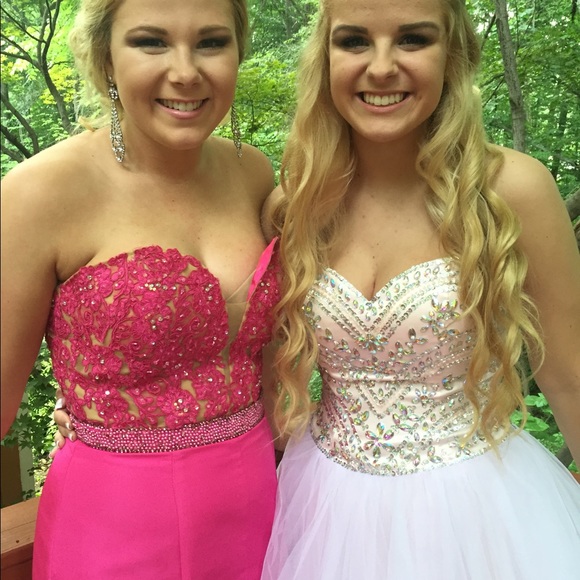 Sherri Hill🌺 Hot Pink Prom Dress💖 - Picture 14 of 14